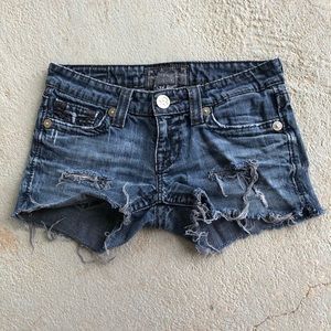 Big Star "Liv" Custom Cut Off Denim Shorts 25